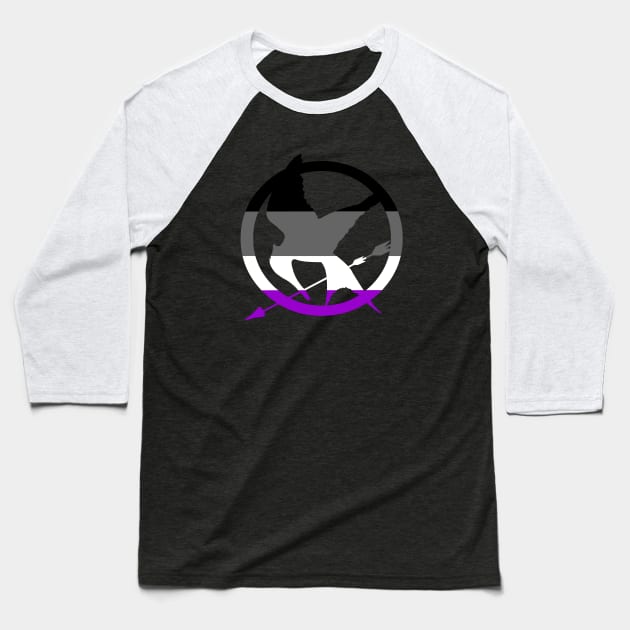 Asexual Mokingjay Baseball T-Shirt by AjDreamCraft